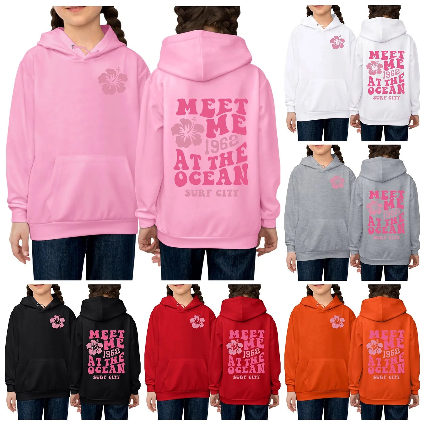 Graphic Meet Me at the Ocean Hoodie