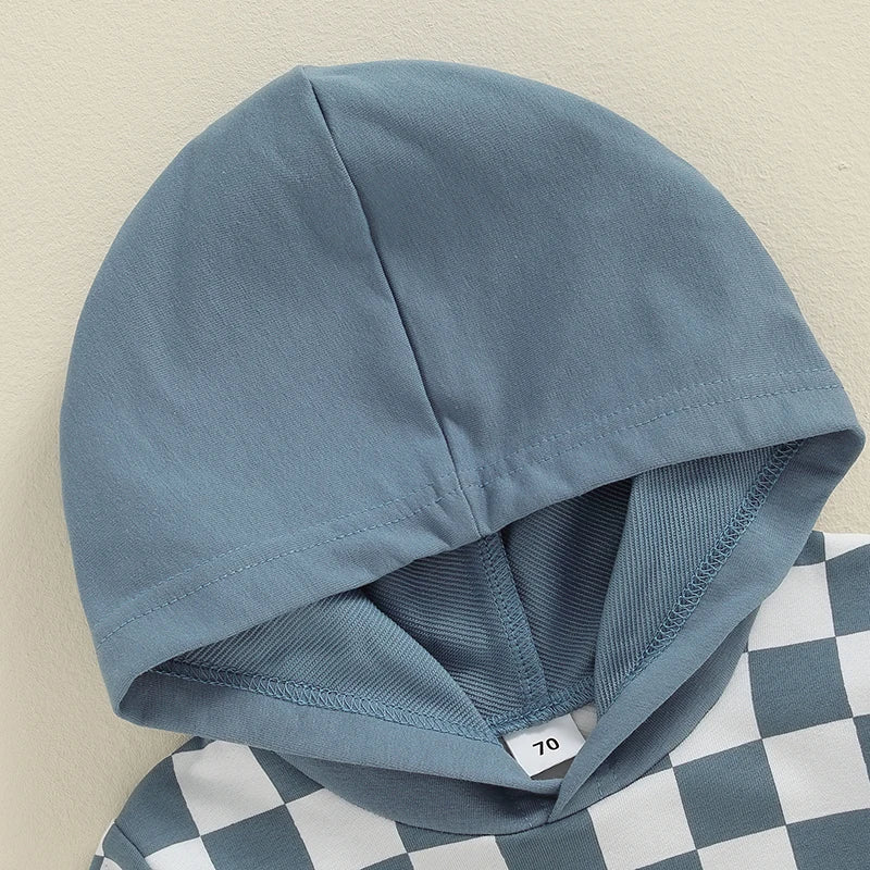 Checkered Hooded Outfit