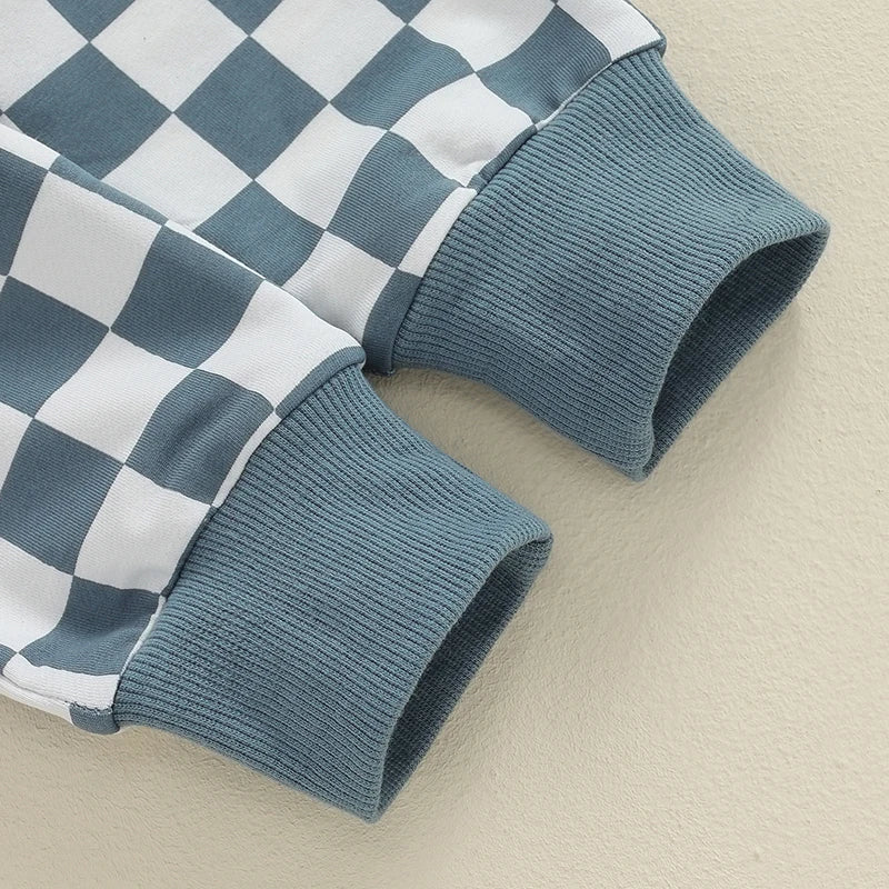 Checkered Hooded Outfit