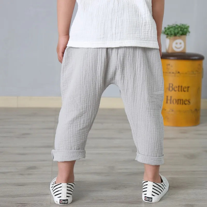Linen Lightweight Harem Pants