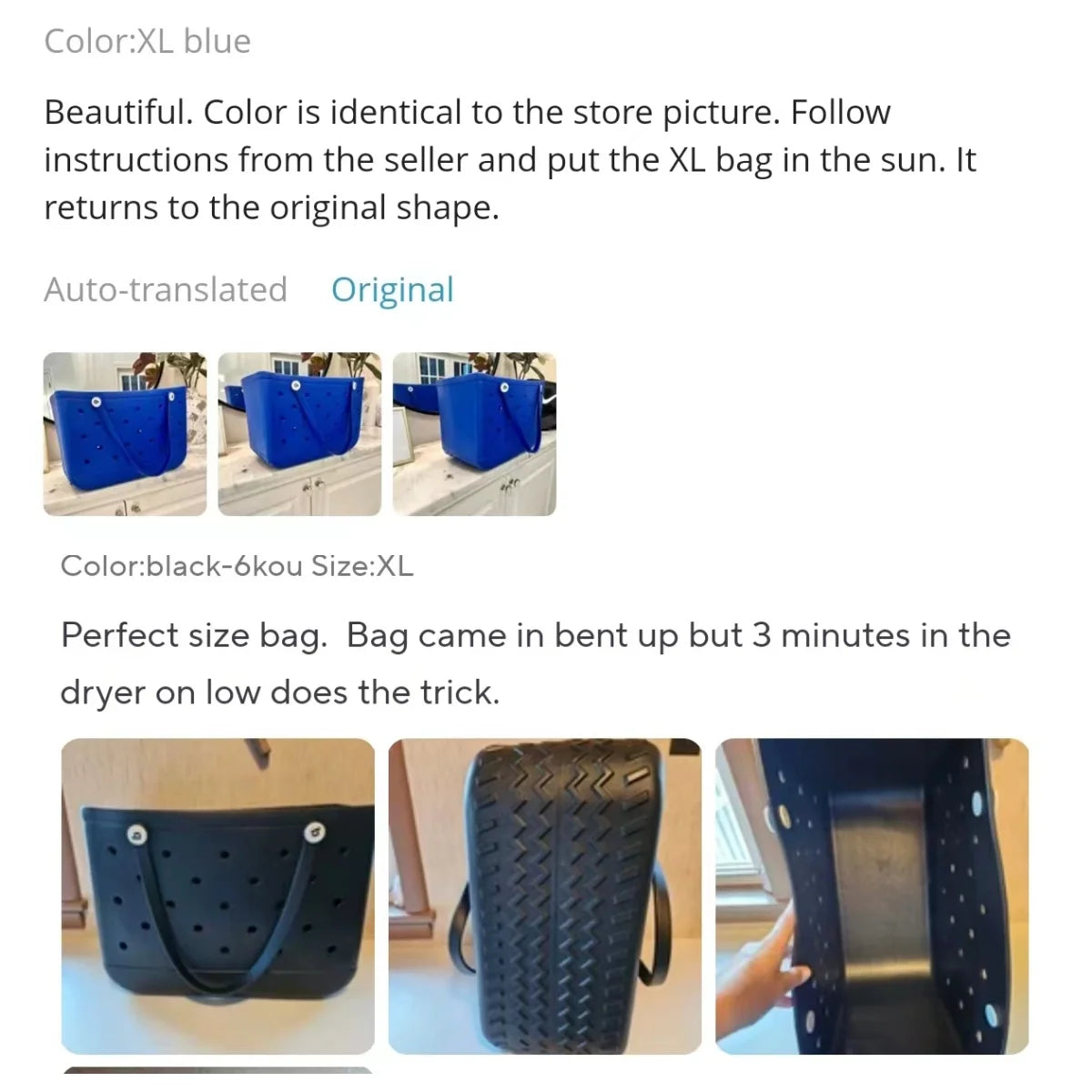 Woman's EVA Beach Bag