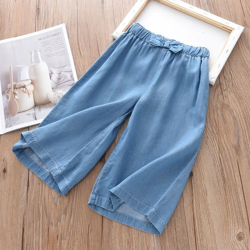 Wide Leg Pants with Bow