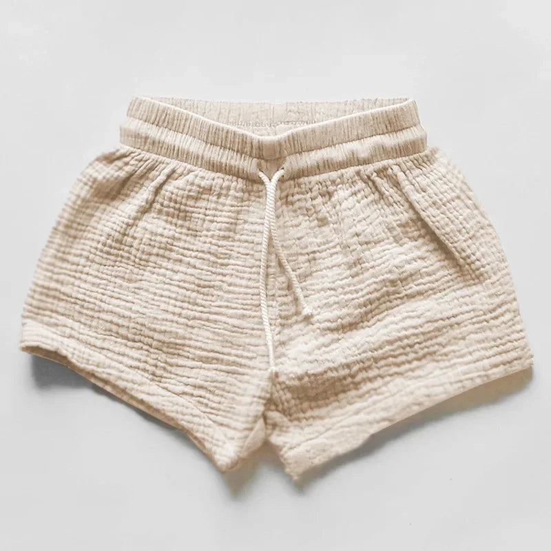Muslin Cotton Shirt and Shorts Set