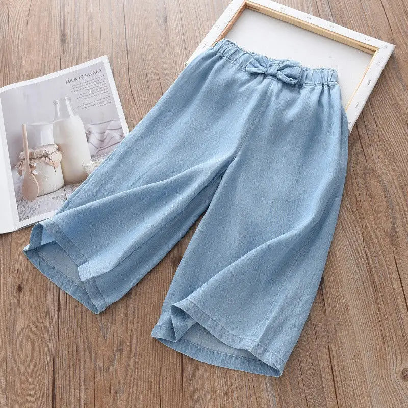 Wide Leg Pants with Bow