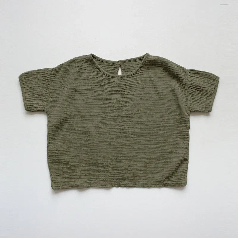 Muslin Cotton Shirt and Shorts Set